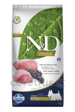 N&D PRIME DOG Adult Mini Lamb & Blueberry 2x7kg