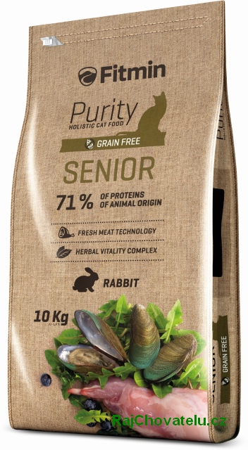 Fitmin Cat Purity Senior 2x10kg+myška+1x masíčka Perrito+DOPRAVA ZDARMA!