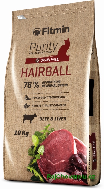 Fitmin Cat Purity Hairball 3x10kg+myška+1x masíčka Perrito+DOPRAVA ZDARMA!