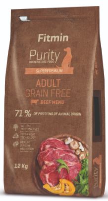 Fitmin dog Purity GF Adult Beef 3x12 kg+DOPRAVA ZDARMA+1x masíčka Perrito!