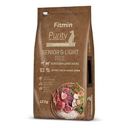 Fitmin dog Purity Rice Senior & Light Venison & Lamb 2 x 12 kg+DOPRAVA ZDARMA+1x masíčka Perrito!