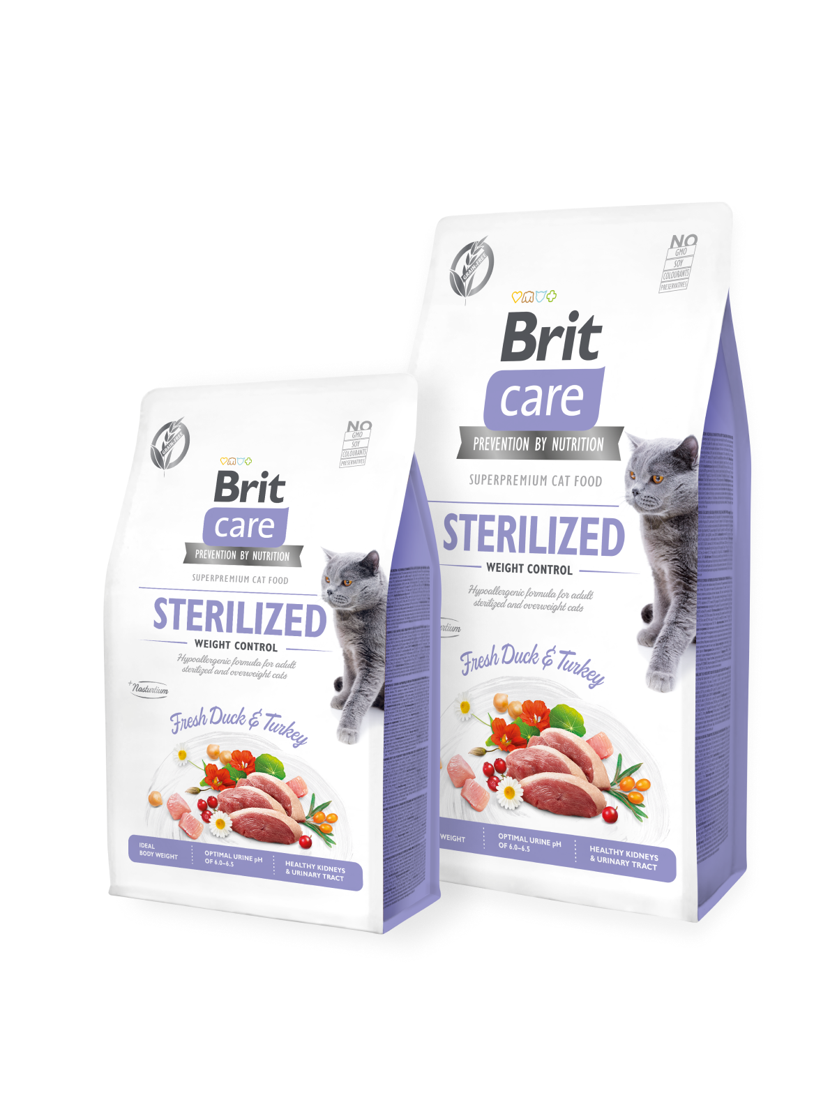 Brit Care Cat GF Sterilized Weight Control 7kg+MYŠKA