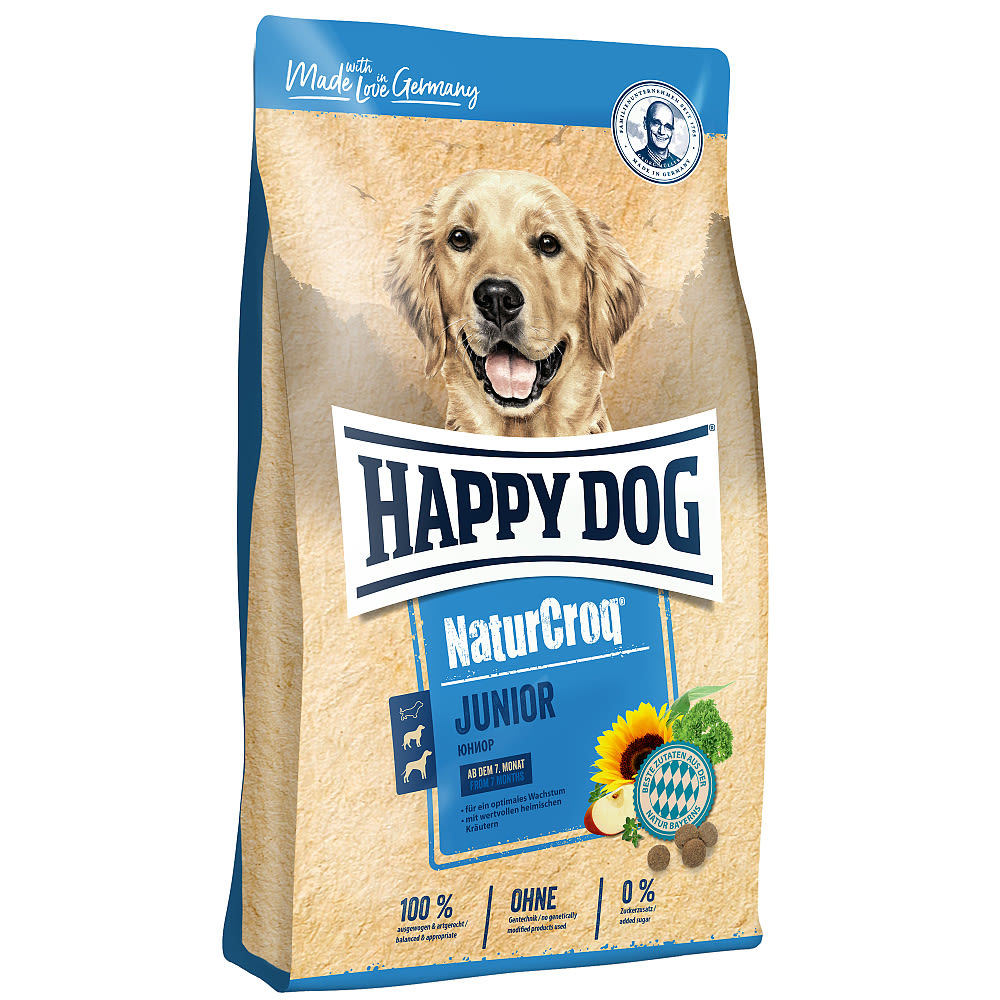 HAPPY DOG NaturCroq Junior 2x15kg + DOPRAVA ZDARMA+1x masíčka Perrito!