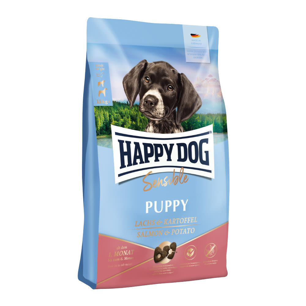 HAPPY DOG Supreme Puppy Salmon & Potato 3x10kg+DOPRAVA ZDARMA+1x masíčka Perrito