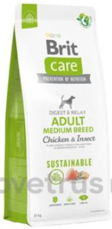 Brit Care Dog Sustainable Adult Medium Breed 2x12kg+DOPRAVA ZDARMA+1x masíčka Perrito!