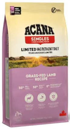 Acana Dog Singles GRASS-FED LAMB 2x17kg+DOPRAVA ZDARMA+1x masíčka Perrito 50g