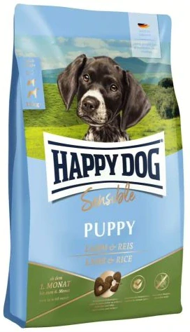 HAPPY DOG Puppy Lamb & Rice 10kg+DOPRAVA ZDARMA+1x masíčka Perrito+1KG NAVÍC ZDARMA