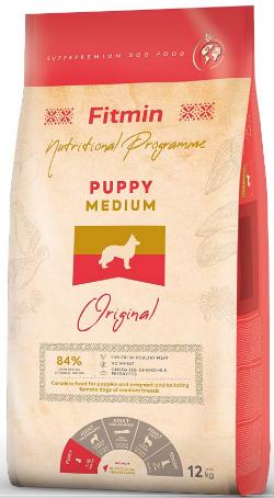 Fitmin dog medium puppy 3 x 12kg+DOPRAVA ZDARMA+1x masíčka Perrito!