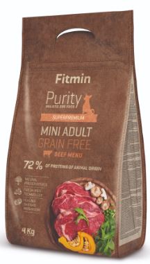 Fitmin dog Purity GF Adult Mini Beef 4 kg