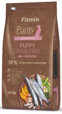 Fitmin dog Purity GF Puppy Fish 2 x 12 kg+ DOPRAVA ZDARMA+1x masíčka Perrito!