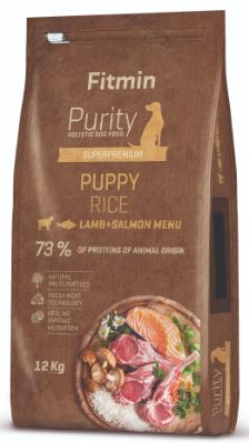 Fitmin dog Purity Rice Puppy Lamb & Salmon 12 kg+DOPRAVA ZDARMA+1x masíčka Perrito!