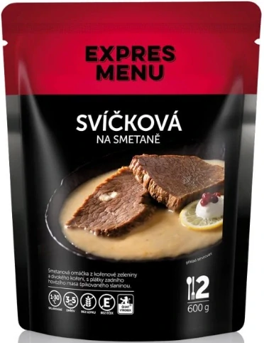 Expres Menu - svíčková na smetaně 600g (2 porce)