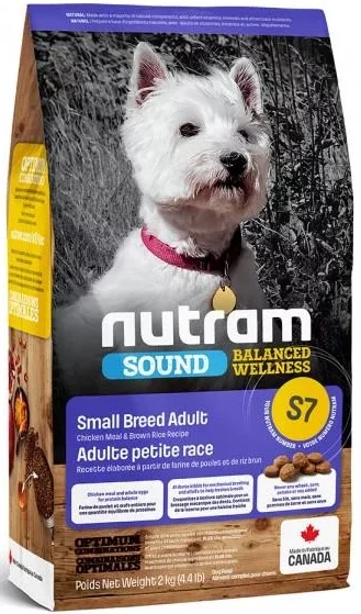 S7 Nutram Sound Small Breed Adult Dog 2kg