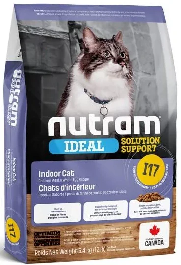 I17 Nutram Ideal Indoor Cat 2x5,4kg+myška +DOPRAVA ZDARMA