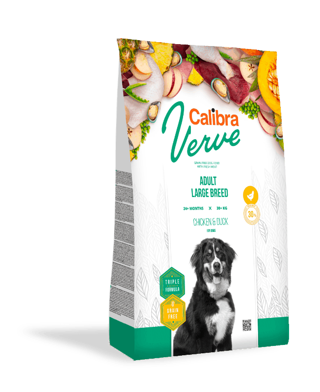 Calibra Dog Verve GF Adult Large Chicken&Duck 12kg+1x masíčka Perrito+DOPRAVA ZDARMA