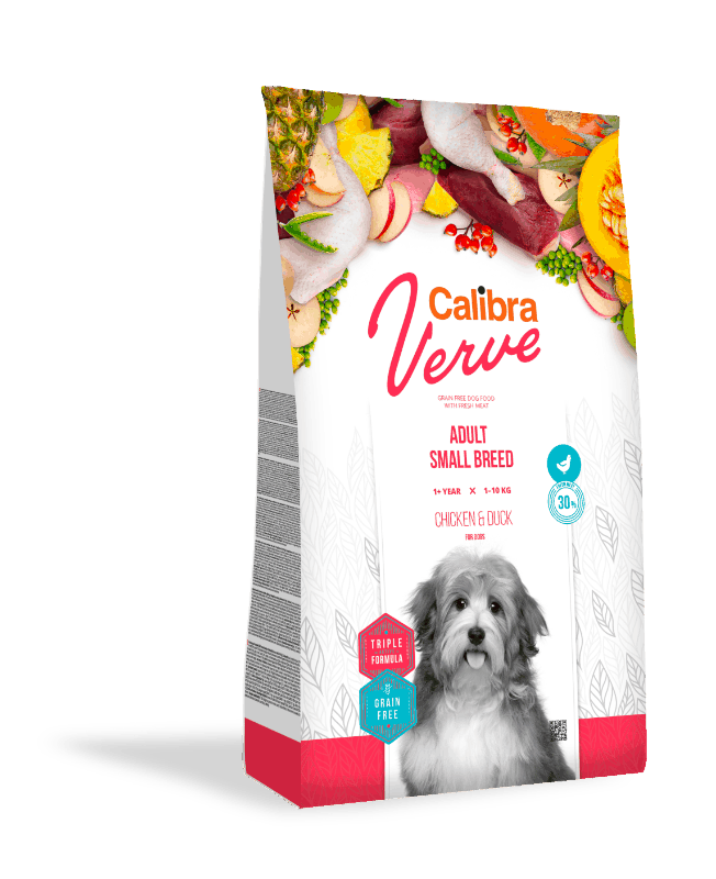 Calibra Dog Verve GF Adult Small Chicken&Duck 6kg+1x masíčka Perrito+DOPRAVA ZDARMA
