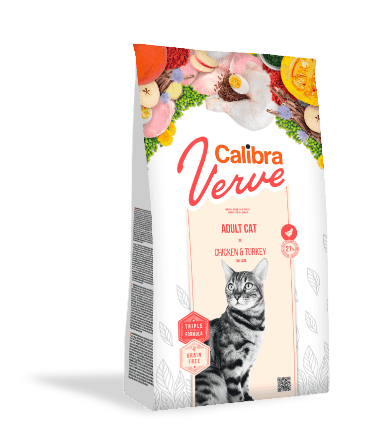 Calibra Cat Verve GF Adult Chicken&Turkey 3x3,5kg+myška+DOPRAVA ZDARMA
