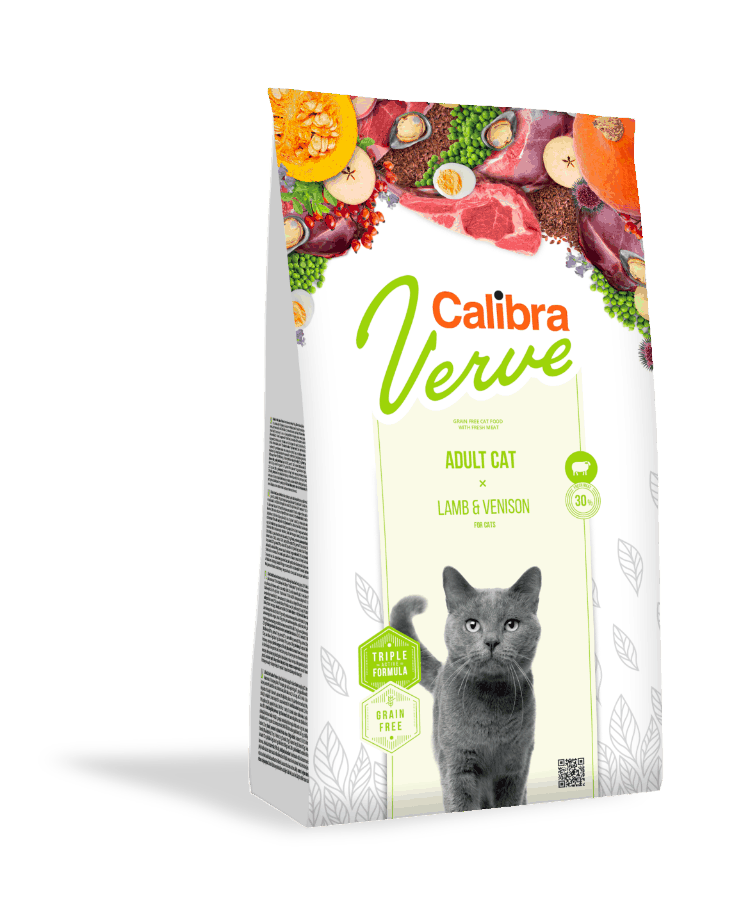 Calibra Cat Verve GF Adult Lamb&Venison 8+years 750g