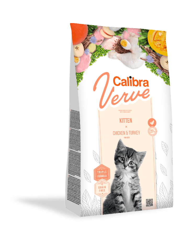 Calibra Cat Verve GF Kitten Chicken&Turkey 3x3,5kg+myška+DOPRAVA ZDARMA