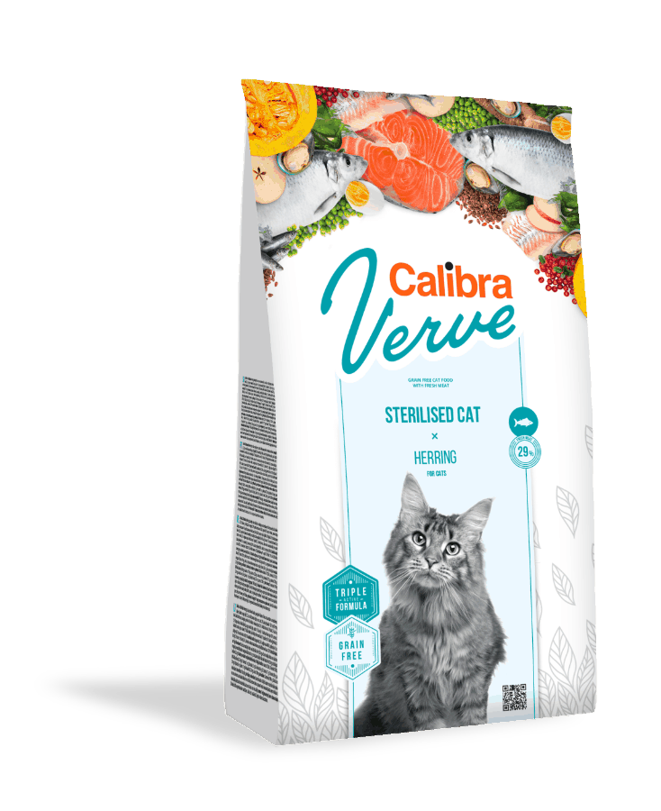 Calibra Cat Verve GF Sterilised Herring 3,5kg+myška+DOPRAVA ZDARMA