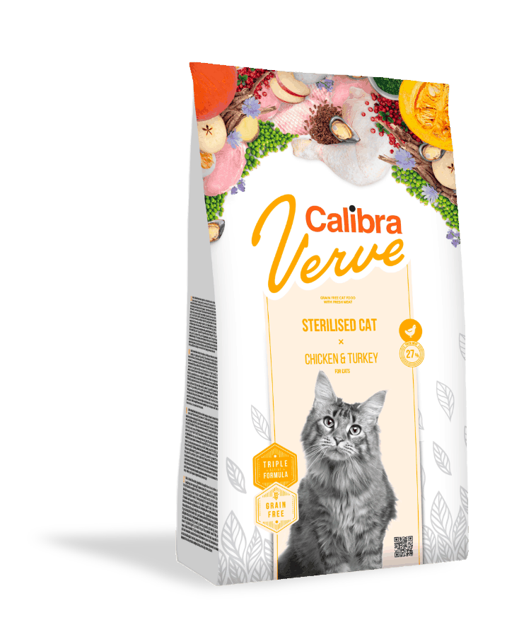 Calibra Cat Verve GF Sterilised Chicken&Turkey 2x3,5kg+myška+DOPRAVA ZDARMA