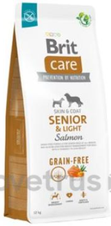 Brit Care Dog Grain-free Senior&Light 12kg+DOPRAVA ZDARMA+1x masíčka Perrito!