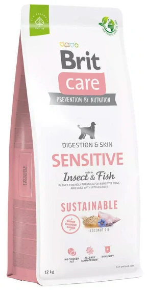 Brit Care Dog Sustainable Sensitive 2x12kg+DOPRAVA ZDARMA+1x masíčka Perrito!