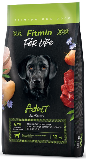 Fitmin dog For Life Adult 2x12kg+1x masíčka Perrito+DOPRAVA ZDARMA