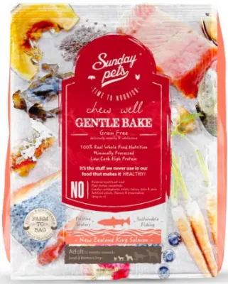 SUNDAY PETS GENTLE BAKE SALMON ADULT SMALL/MEDIUM BREED 3x1,3 KG