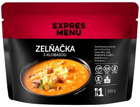 Expres Menu - polévka zelná s klobásou 330g (1 porce)