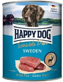 Happy Dog Konzerva Sensible Pure Sweden - zvěřinová 400g