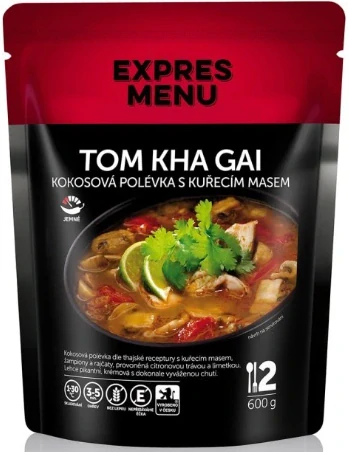 Expres Menu - Thom Kha Gai - thajská kokosová polévka s kuřecím masem 600g (2 porce)