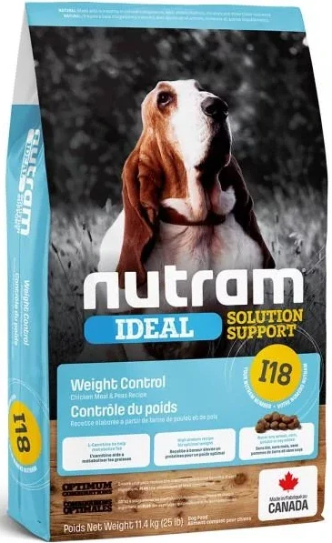 I18 Nutram Ideal Weight Control Dog 3x11,4kg+DOPRAVA ZDARMA+masíčka Perrito 50g!
