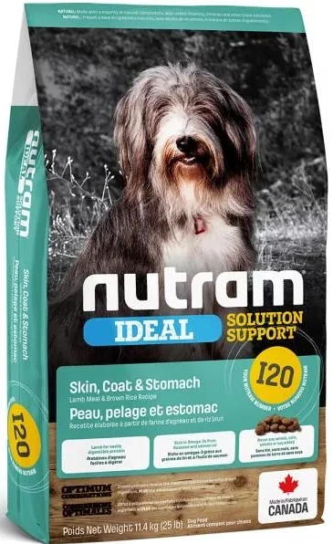 I20 Nutram Ideal Sensitive Dog 3x11,4kg+DOPRAVA ZDARMA+masíčka Perrito 50g!