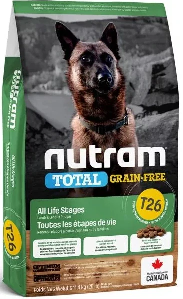 T26 Nutram Total Grain Free Lamb, Legumes Dog 3x11,4kg+DOPRAVA ZDARMA+masíčka Perrito 50g!