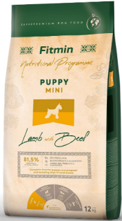 Fitmin Dog Lamb with Beef Mini Puppy 2x12kg+DOPRAVA ZDARMA+1x masíčka Perrito!
