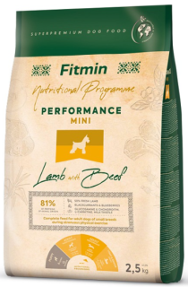 Fitmin Dog Lamb with Beef Mini Performance 2x2,5kg