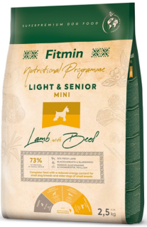 Fitmin Dog Lamb with Beef Mini Senior/Light 2x2,5kg