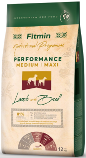 Fitmin Dog Lamb with Beef Medium/Maxi Performance 2x12kg+DOPRAVA ZDARMA+1x masíčka Perrito!