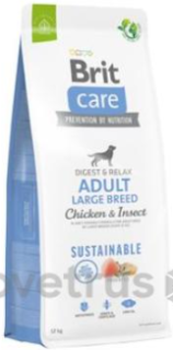 Brit Care Dog Sustainable Adult Large Breed 2x12kg+DOPRAVA ZDARMA+1x masíčka Perrito!