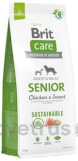 Brit Care Dog Sustainable Senior 2x12kg+DOPRAVA ZDARMA+1x masíčka Perrito!