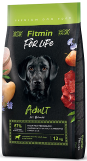 Fitmin dog For Life Adult 3x12kg+1x masíčka Perrito+DOPRAVA ZDARMA