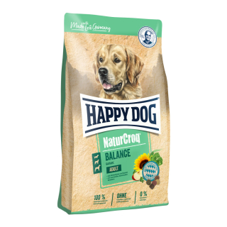 HAPPY DOG NaturCroq Balance 2x15kg + DOPRAVA ZDARMA+TOP masíčka Perrito+1KG NAVÍC ZDARMA