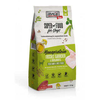 MACs DRY Dog MONO KRÁLÍK 12kg+50Kč BONUS+1x masíčka Perrito+ DOPRAVA ZDARMA!