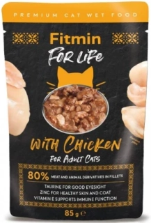 Fitmin For Life kapsička kuřecí pro kočky 85g