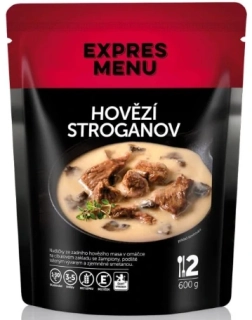 Expres Menu - hovězí Stroganoff 600g (2 porce)