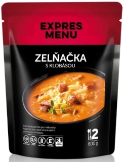 Expres Menu - zelná polévka s klobásou 600g (2 porce)