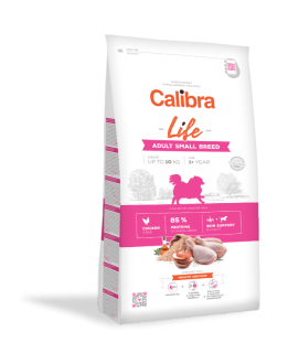 Calibra Dog Life Adult Small Breed Chicken 2x6kg+1x masíčka Perrito+DOPRAVA ZDARMA