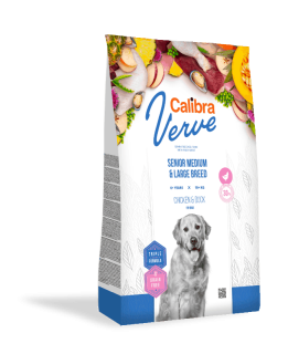 Calibra Dog Verve GF Senior M&L Chicken&Duck 2x12kg+1x masíčka Perrito+DOPRAVA ZDARMA
