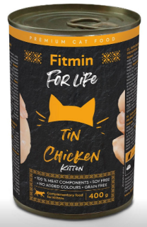 Fitmin For Life konzerva kuřecí pro koťata 400 g